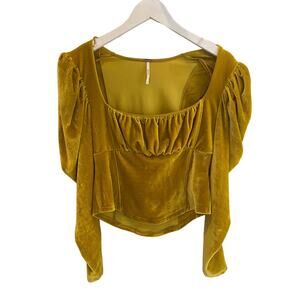 Free people velvet blouse